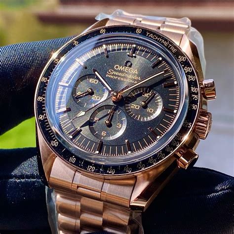 omega speedmaster professional rose gold|price of omega speedmaster.